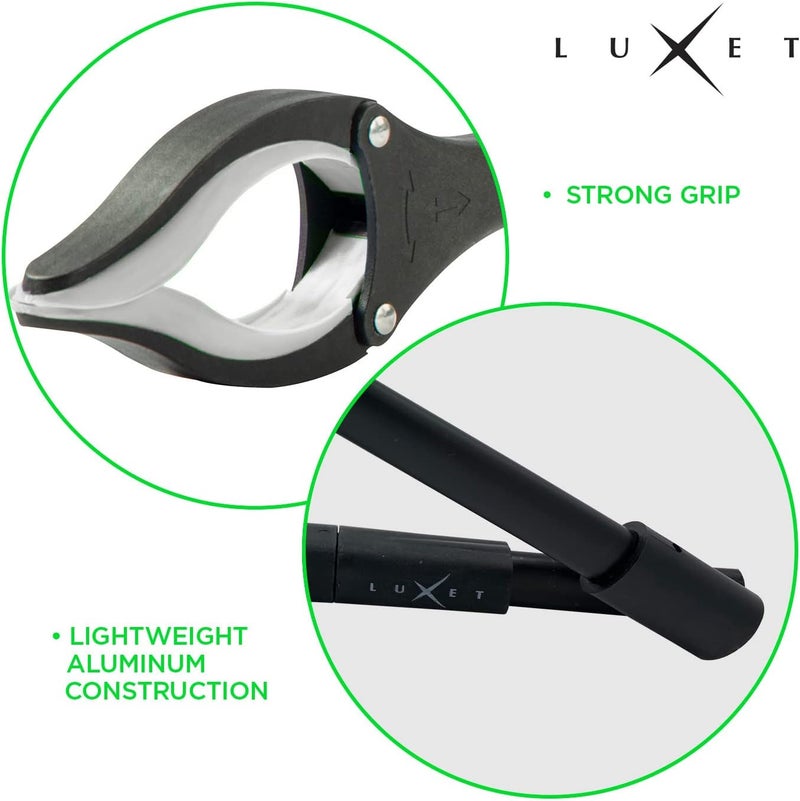 Luxet Grabber Reacher Tool 19 Inch Long, Foldable Pick Up Stick - Strong Grip Magnetic Tip - Heavy Duty Trash Picker Claw Reacher Grabber Tool Elderly Wheelchair Mobility Aid (Gray) - Image 5