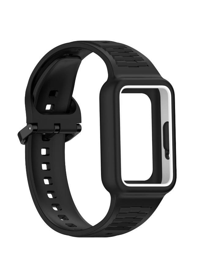 1pcs For Samsung Galaxy Fit 3 SM-390 Replacement Band - TPU Replacement Wrist Watch Band Strap Compatible with Huawei Band 9/Band 8 Smart Watch  - Image 3