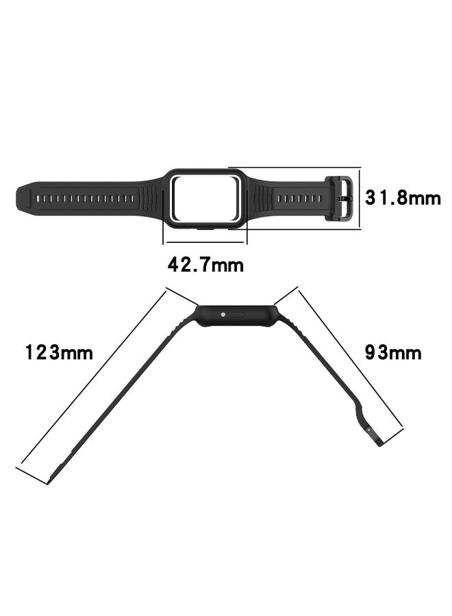 1pcs For Samsung Galaxy Fit 3 SM-390 Replacement Band - TPU Replacement Wrist Watch Band Strap Compatible with Huawei Band 9/Band 8 Smart Watch  - Image 5