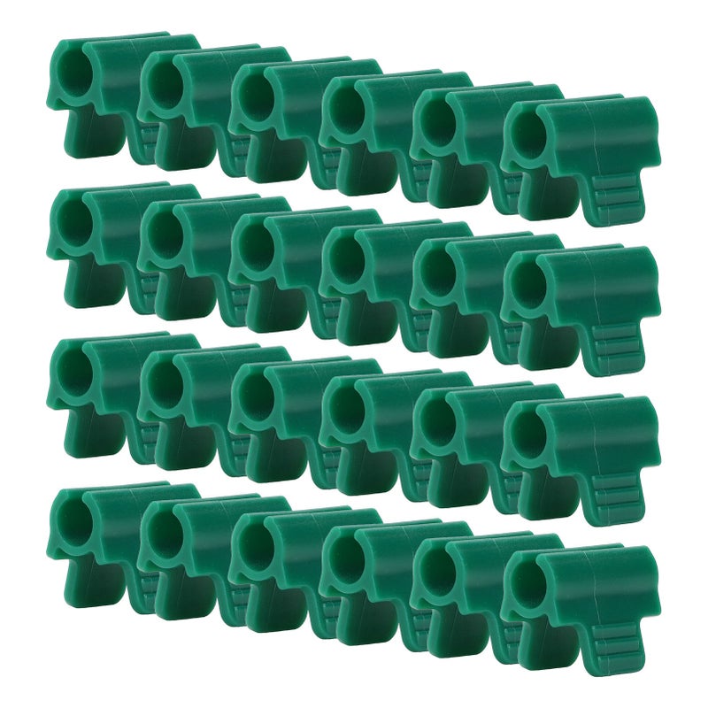 24pcs Greenhouse Clamps Single Head Row Cover Netting Tunnel Hoop Clips Insect Proof Shed Film Shading Net Rod Clips Thickened 14mm - Image 1