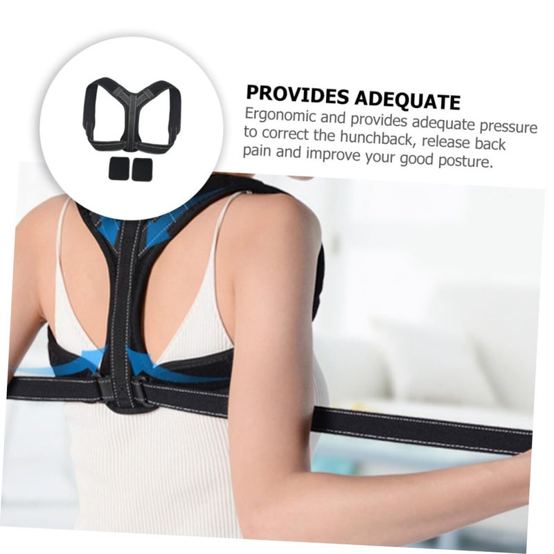 Adjustable Back Posture Corrector Brace With Reflective Straps And Shoulder Pads For Adult Hunchback Correction Spine Support Xl - Image 4