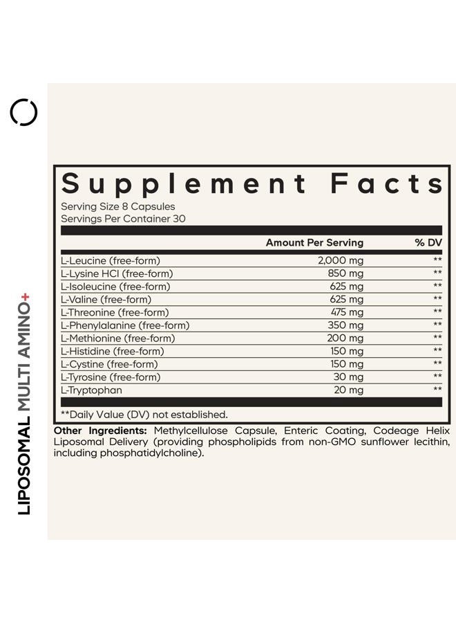 Codeage Multi Amino+ Bcaa & Eaa Supplement, The 9 Essential Amino Acids, Free Form Branched Chain Amino Acid Pills, Sports Supplement, Pre & Post Workout, Li Administration - Image 2