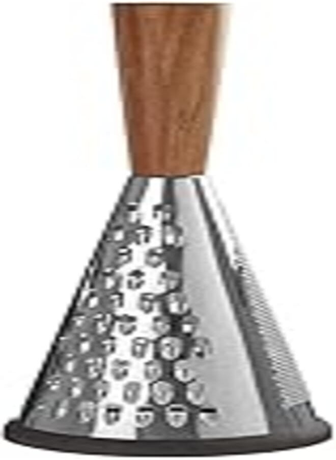 Premier Premier Housewares 0806812 Grater, Acacia Wood, Stainless Steel, Silver 