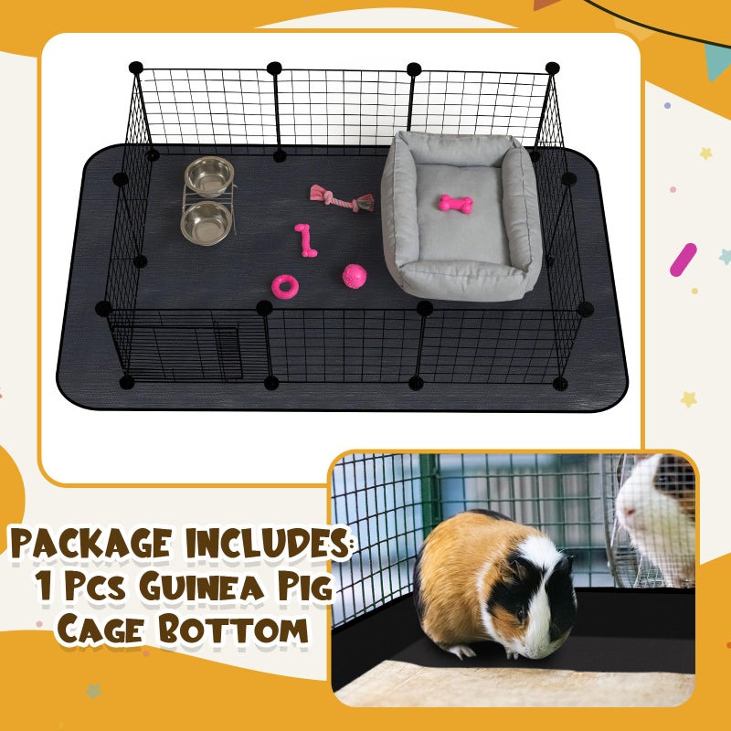 Abbylike 2Pcs Waterproof Pet Playpen Mat 59"x39" Guinea Pig Cage Liner Tarp Bottom Reusable Base for Rabbits, Bunny, Ferrets and Other Small Animals - Image 3