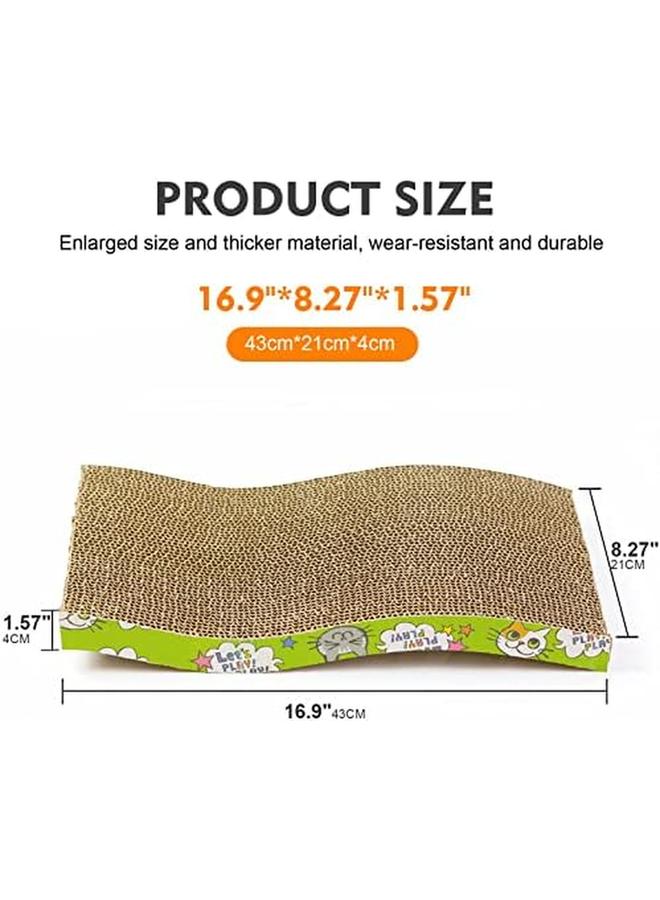 SKY-TOUCH Pet Cat Scratcher Board Cardboard Cat Toys Durable Cat Scratching Pad Cat Grinding Claw Cat Cardboard Bed Cat Scratching Pad And Lounge - Image 4