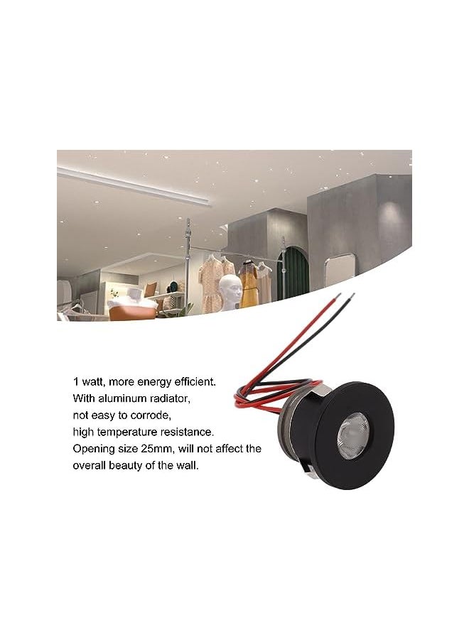 The Bros 2PCS Mini LED Spotlight, 15 Degrees 1W 80LM, Narrow Beam Angle, Aluminum, for Jewelry Showcase, Cabinets, Collection Rooms, Long Lasting Lighting  - Image 3