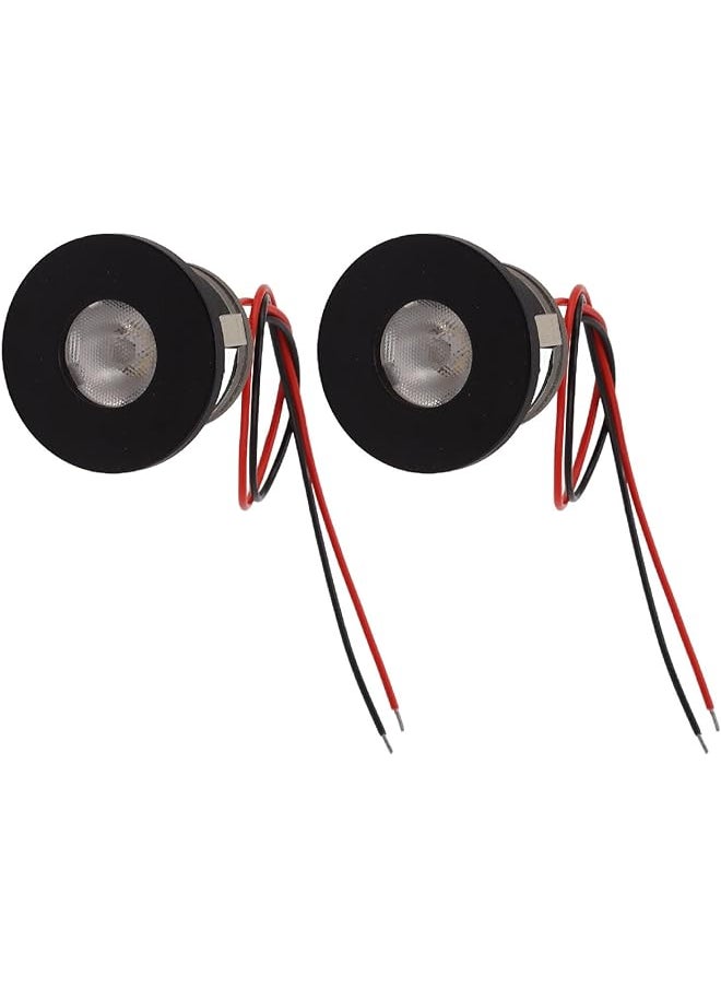 The Bros 2PCS Mini LED Spotlight, 15 Degrees 1W 80LM, Narrow Beam Angle, Aluminum, for Jewelry Showcase, Cabinets, Collection Rooms, Long Lasting Lighting  - Image 1