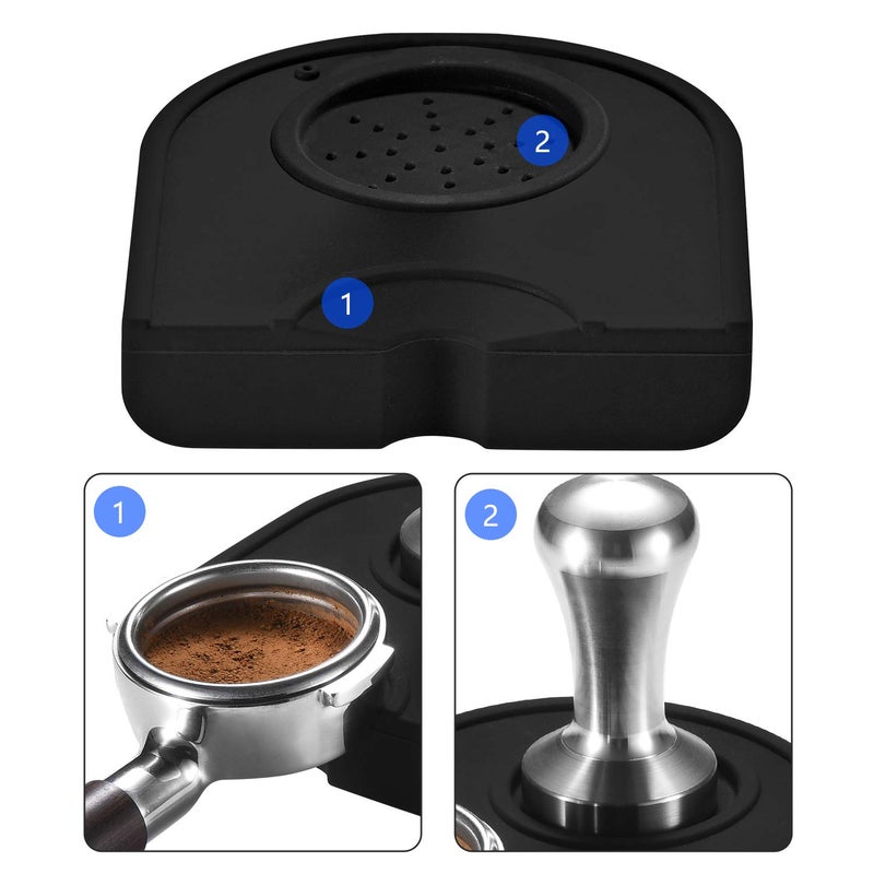 NuLink Silicone Gel Coffee Tamper Mat, Espresso Silicone Tamper Mat, Silicone Tamping Pad for Barista Tool Home Kitchen Bar Coffee Shop - Image 3
