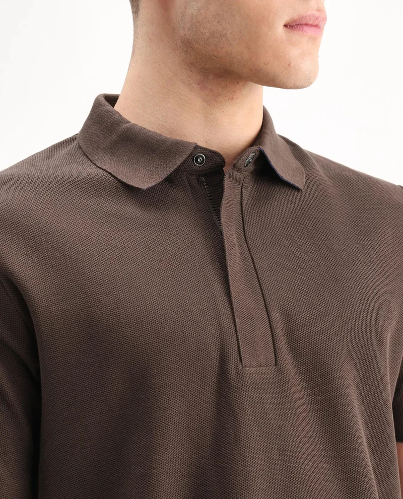 Rare Rabbit Men's Regular Fit Plain Polo