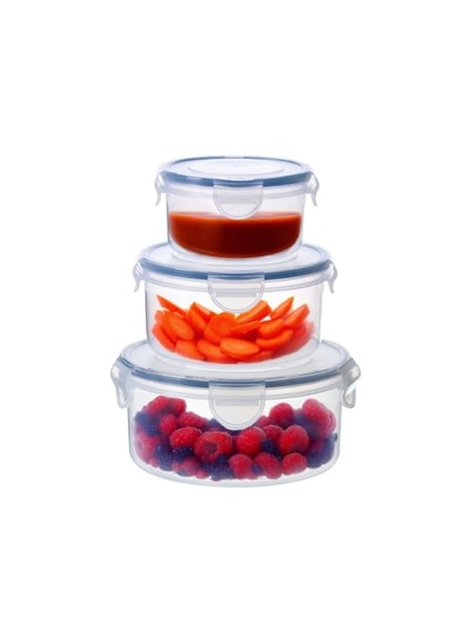 Westinghouse Round Food Storage Box Set | 3 Sizes: 0.4L, 0.8L, 1.5L | BPA-Free | Airtight & Leak-Proof | Durable & Stackable - Image 1