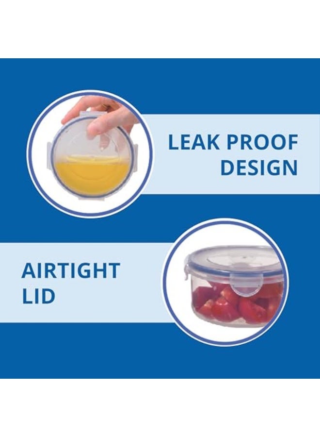 Westinghouse Round Food Storage Box Set | 3 Sizes: 0.4L, 0.8L, 1.5L | BPA-Free | Airtight & Leak-Proof | Durable & Stackable - Image 4