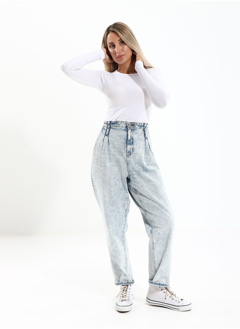 COTTONIL - Basic Round Neck Full Sleeves -  White - Image 1