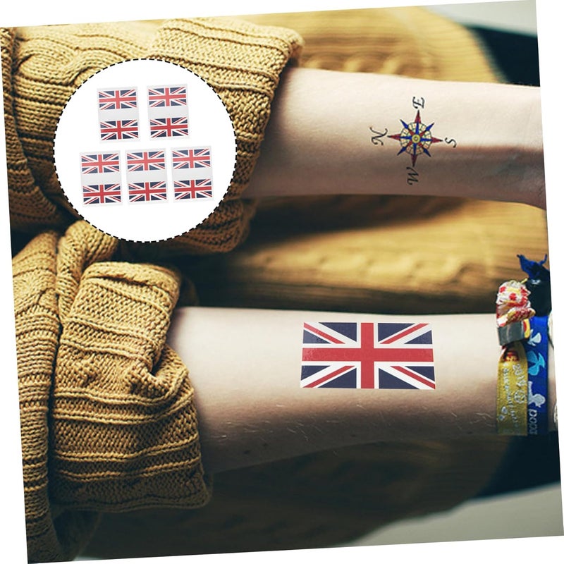 5sets Country Flags Face Stickers Decorative Face Flag Sticker Decal Temporary Tattoos - Image 2