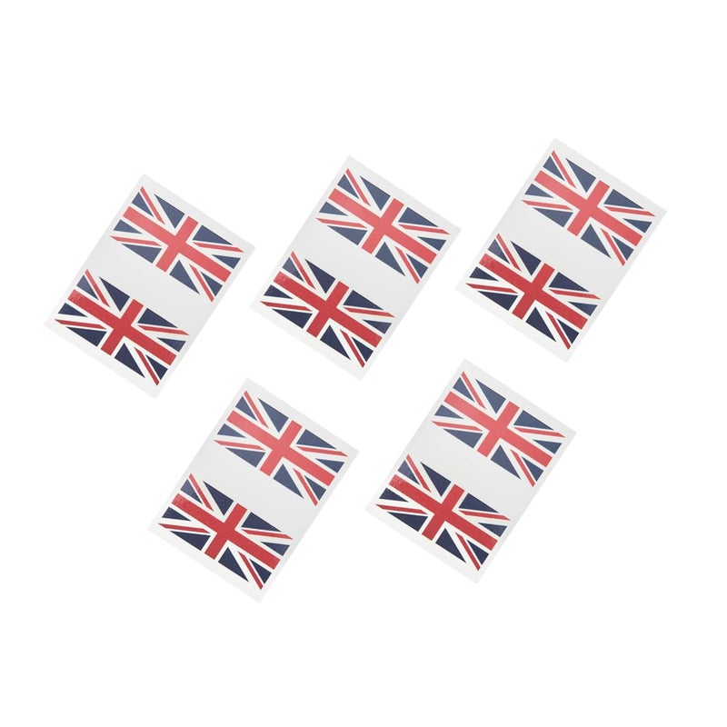 5sets Country Flags Face Stickers Decorative Face Flag Sticker Decal Temporary Tattoos - Image 1
