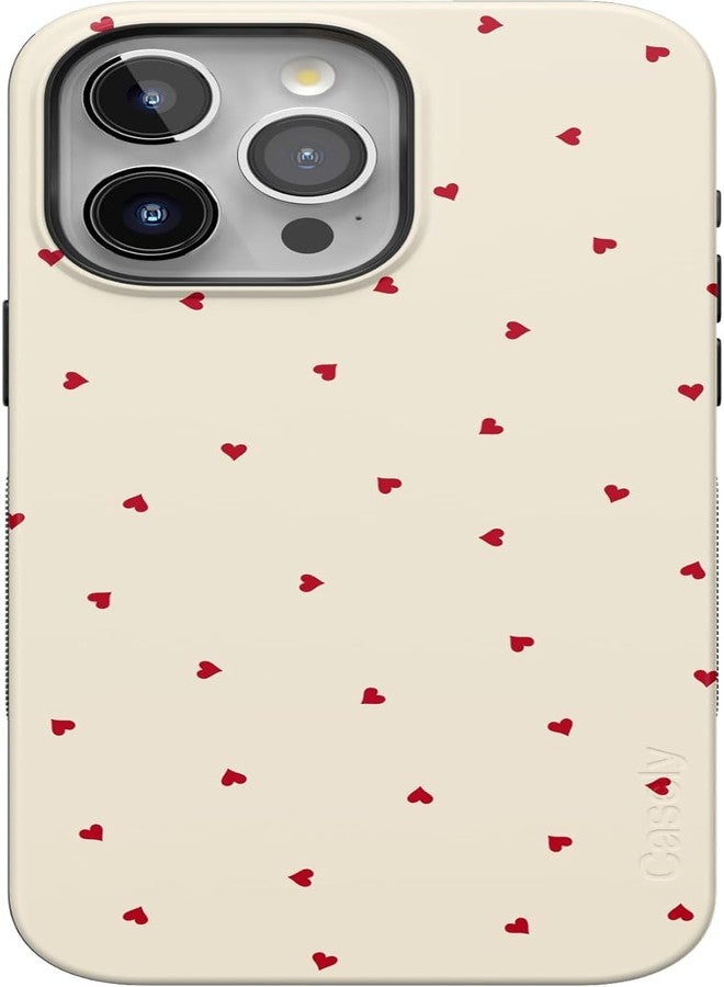 Casely iPhone 15 Pro Max Case | Be Mine | Tiny Hearts | Compatible with MagSafe | Bold Protective Case Design - Image 1