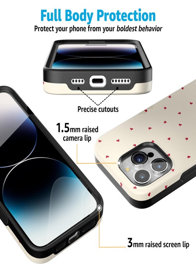 Casely iPhone 15 Pro Max Case | Be Mine | Tiny Hearts | Compatible with MagSafe | Bold Protective Case Design - Image 2