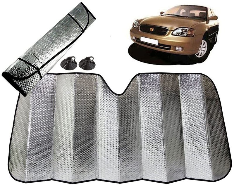Selifaur - 60x130 cm Foldable Auto Front/Rear Window Car Windshield Sun Shade for Baleno - Image 1