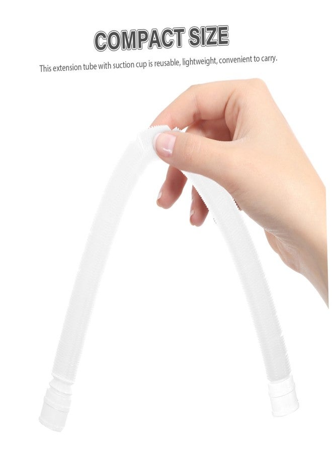 INOOMP Reptile Humidifier Extension Tube with Suction Cups Flexible Transparent Hose for Turtle Tank Accessories and Gecko Enclosure Misting System, 16.3 Inch - Image 5