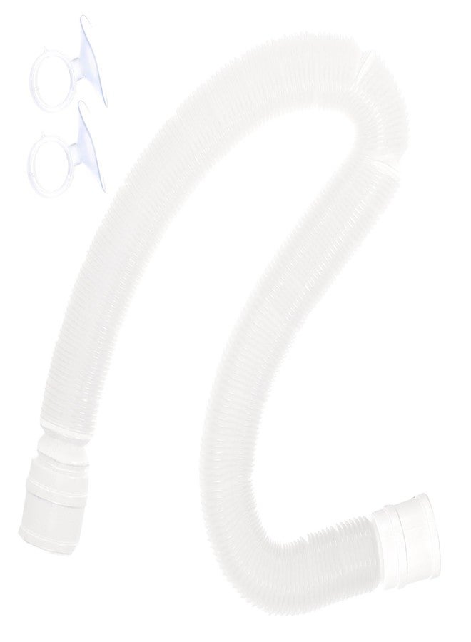 INOOMP Reptile Humidifier Extension Tube with Suction Cups Flexible Transparent Hose for Turtle Tank Accessories and Gecko Enclosure Misting System, 16.3 Inch - Image 1
