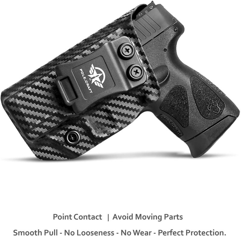 POLE.CRAFT Taurus G3C G2C Holster IWB Kydex Holster Taurus G3C / G2C / G2S / PT111 / PT140 9mm/.40- Inside Waistband Concealed Carry - Image 2