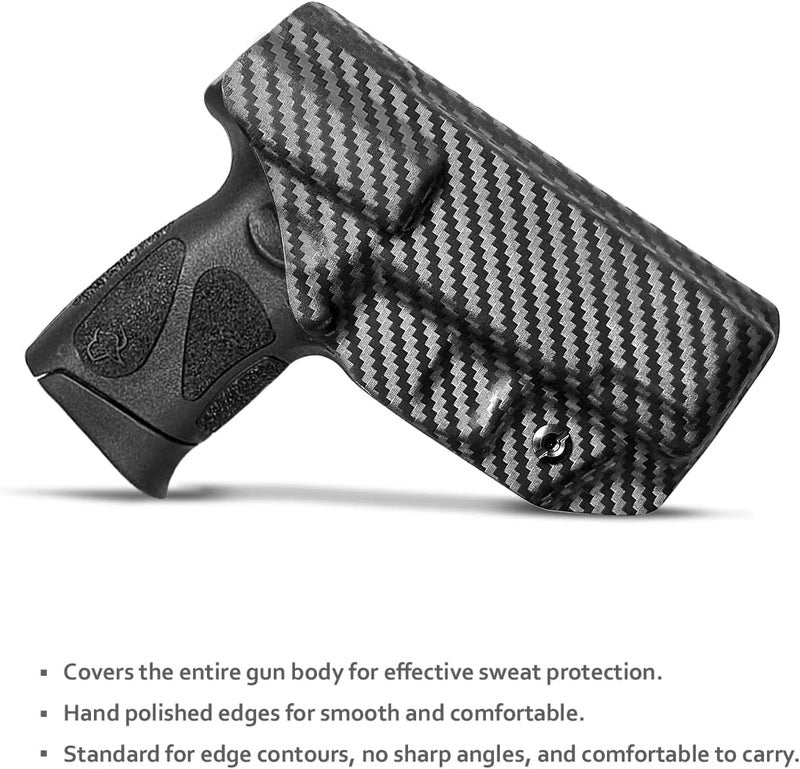 POLE.CRAFT Taurus G3C G2C Holster IWB Kydex Holster Taurus G3C / G2C / G2S / PT111 / PT140 9mm/.40- Inside Waistband Concealed Carry - Image 3