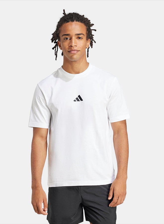 Adidas Essentials Small Logo Single Jersey T-Shirt - Image 1