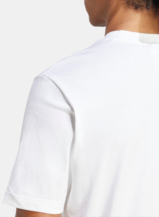 Adidas Essentials Small Logo Single Jersey T-Shirt - Image 4