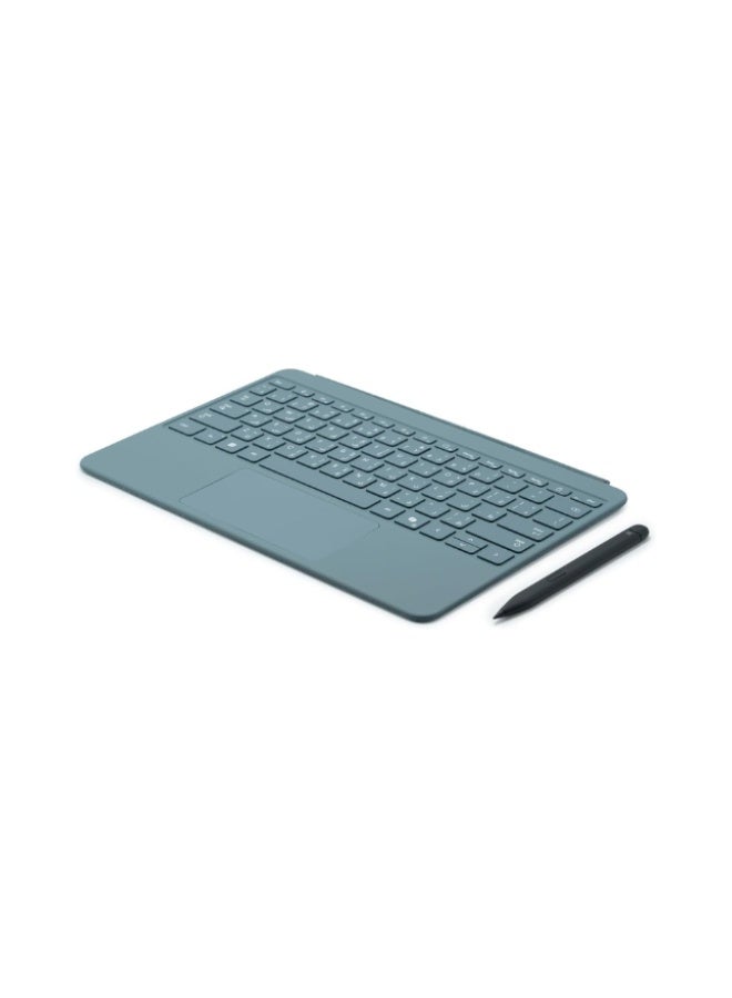 Microsoft Surface Pro 12 Inch English/ Arabic Keyboard with Slim Pen, Compatible with Surface Pro 12 Inch, Alcantara Material Ocean Blue - Image 4
