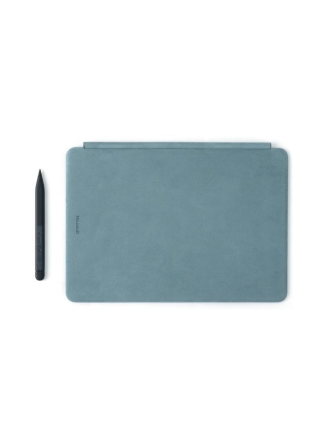 Microsoft Surface Pro 12 Inch English/ Arabic Keyboard with Slim Pen, Compatible with Surface Pro 12 Inch, Alcantara Material Ocean Blue - Image 2