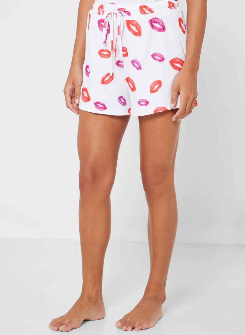 Ginger Printed Short Set