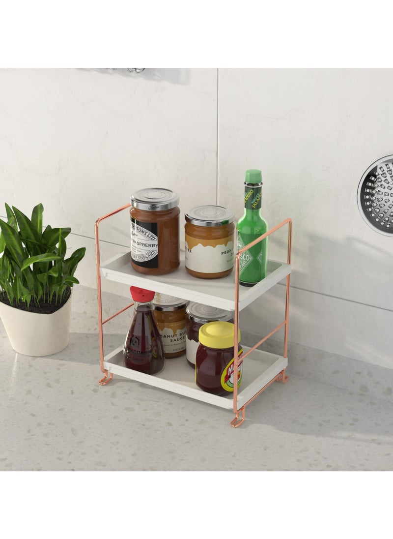 Bathroom Countertop Organizer, 2-tier Bathroom Organizer Counter Organizer and Storage Shelf Vanity Storage Tray Skincare Organizer (Rose Gold) - pzsku/Z61A99629E1B3F3FE6572Z/45/_/1724775222/0de71078-10bb-4ff3-b0e7-01f9ee9b768b