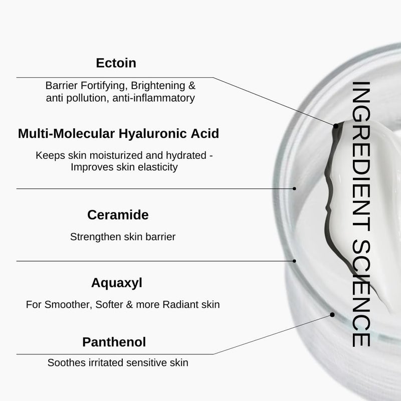The Formularx Hydra Veil Barrier Care Gel Moisturizer with Ceramide Hyaluronic Acid  Ectoin for Oily Acne  Fungal Acne Prone Skin  Oil Free Noncomedogenic Sensitive Skin Friendly  For Women  Men  50g - Image 4