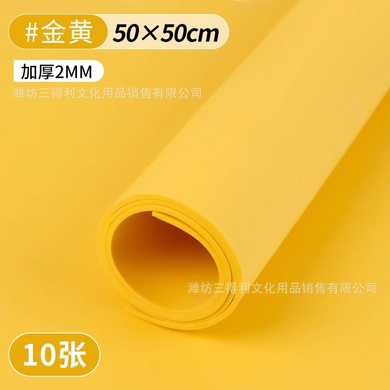 Color Sponge Paper Large Thick Eva Foam Paper Handmade Diy Material Kindergarten Wall Stickers Decorative Roses - Image 1