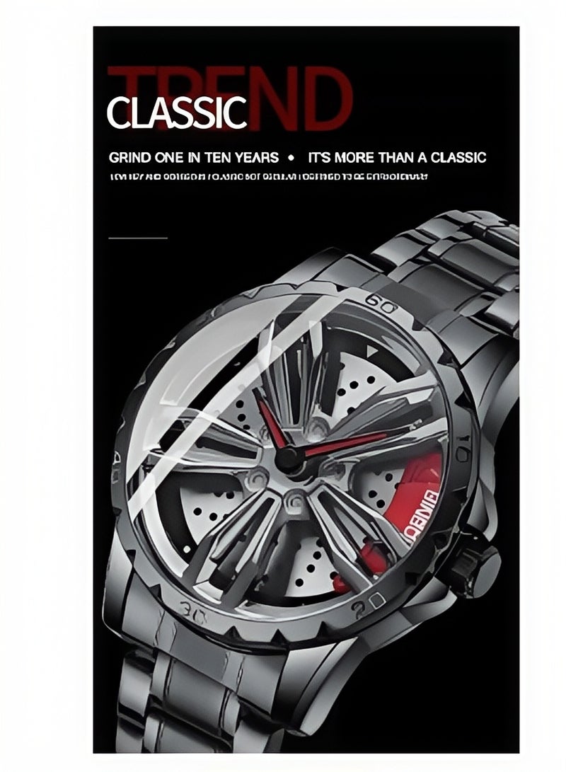 BINBOND Watches for Men Watch Luxury Stainless Steel Quartz Waterproof Watch - Image 3