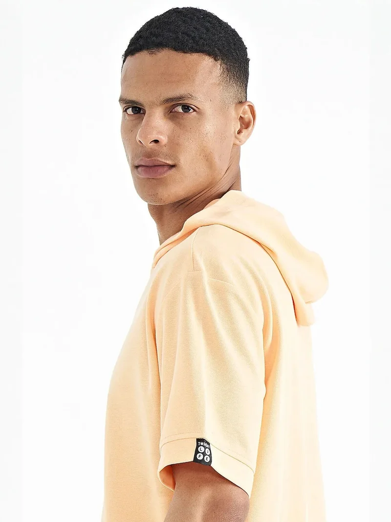 تومي لايف TOMMY Oversized Hooded Short-sleeve T-shirt
