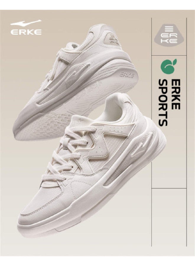ERKE White Peach Oolong 2.0 Lite】breathable Skate Shoes For Men And Women, Versatile Casual Sports Shoes For Couples - Image 1