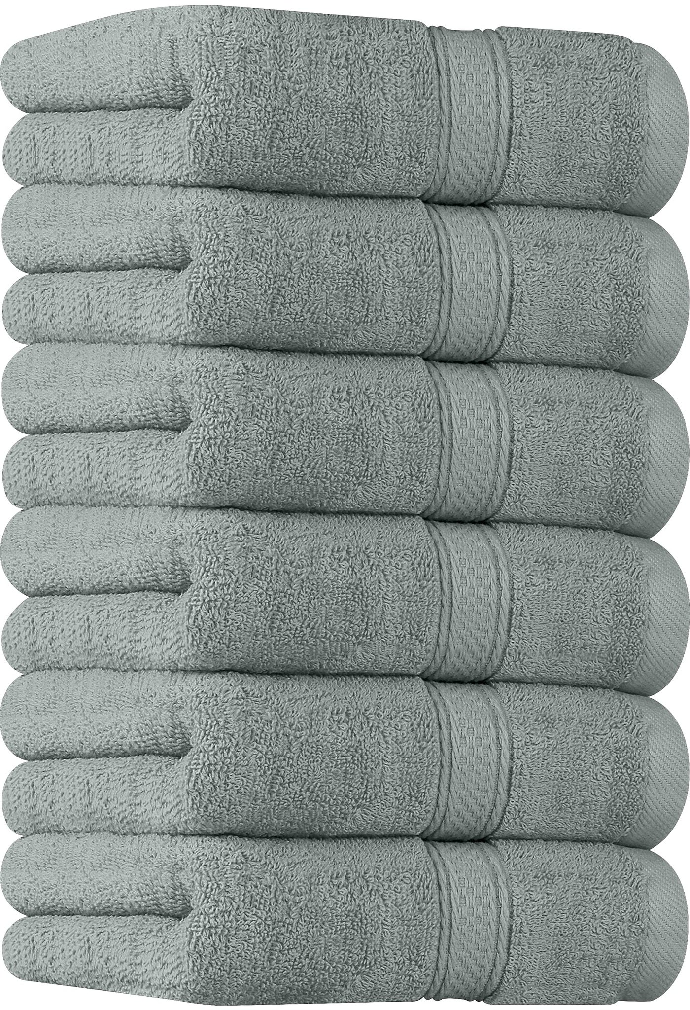 Utopia Towels 6 Pack Premium Hand Towels Set, 16 by 28 inches, 100% Ring Spun Cotton, Ultra Soft and Highly Absorbent 600GSM Towels for Bathroom, Gym, Shower, Hotel, and Spa, Cool Grey