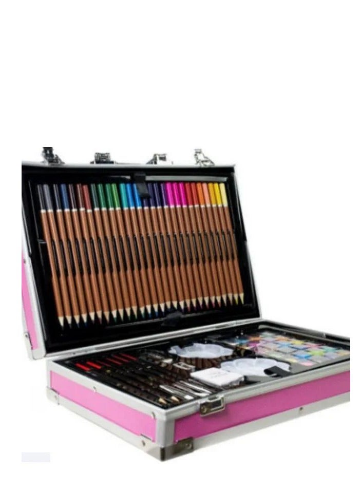 شنطه الوان معدن يوني كورن 145 قطعه مكونه من دورين - Image 3