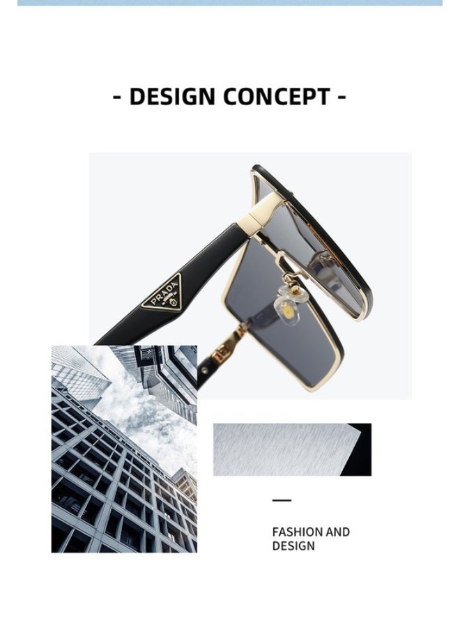 PRADAXA Prada Sport Linea Rossa Square PS54WS Sunglasses,Narrow-rimmed Frames with Gradient Brown Lenses - Image 3
