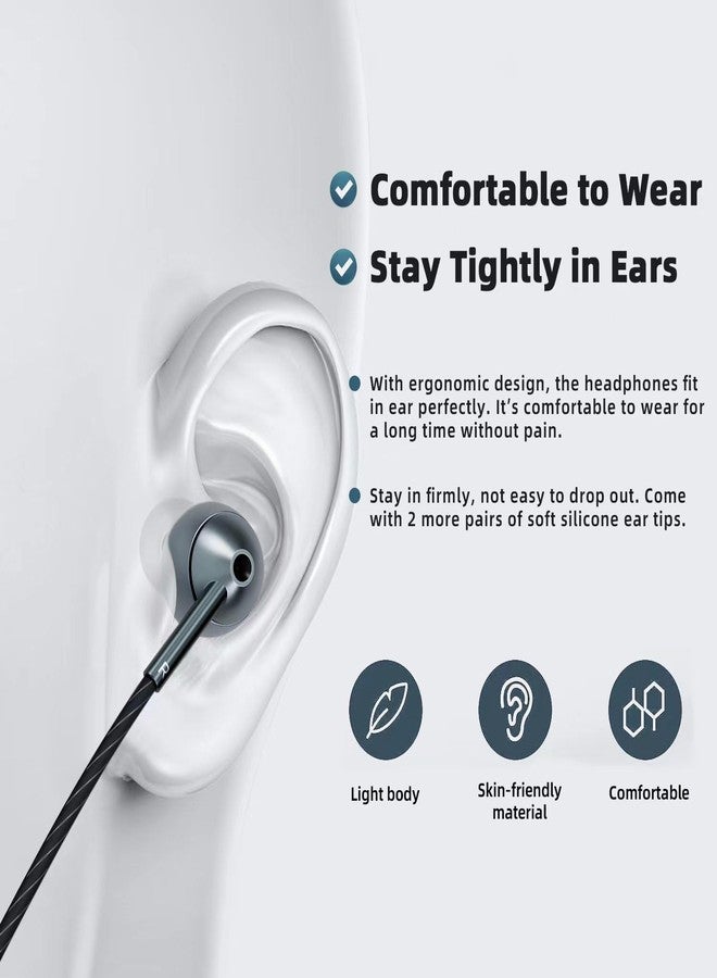 MAXAUX USB-C Wired Earbuds with Microphone, Volume Control, Noise Canceling, Compatible with Samsung Galaxy S24 S23 S22, iPhone 17 16 15 Pro Pro max, Pixel Phones - Image 4