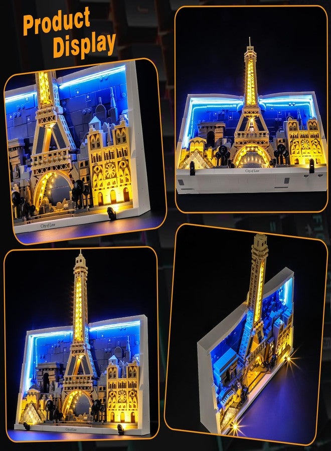 Vaodest مصباح LED من Vaodest لمجموعة Lego Paris City of Love 21064، تصميم وتكوين متوافق مع مجموعة Lego 21064 (مصباح LED فقط، وليس مجموعة مكعبات البناء). - Image 2