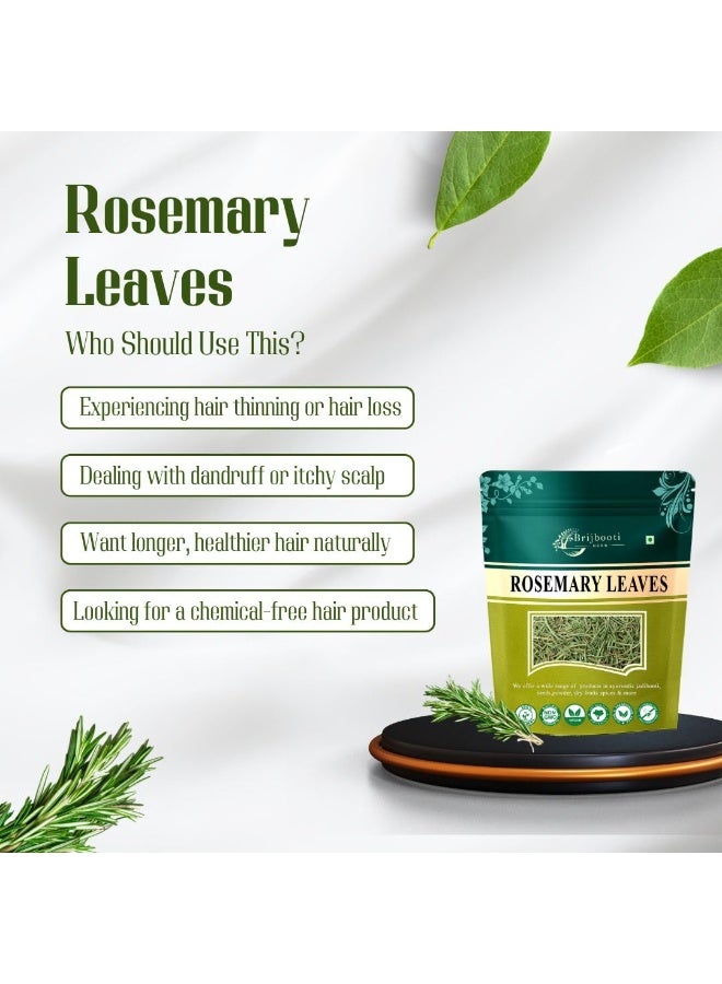  بريجبوتي أوراق إكليل الجبل لنمو الشعر 100 جرام شاي إكليل الجبل أوراق إكليل الجبل المجففة الطبيعية عشبة عضوية جافة - Image 3
