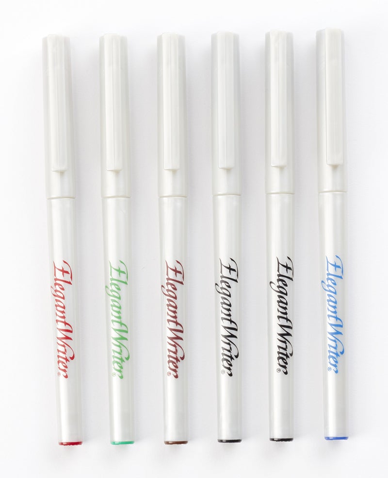 Speedball Elegant Writer Calligraphy Assorted Markers 6/Pkg-Medium Point - Image 2