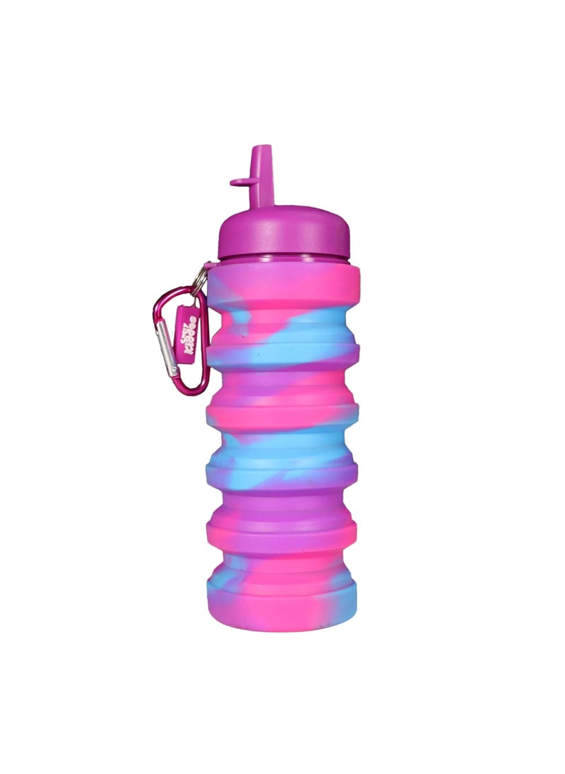 SMILY KIDDOS SMILY KIDDOS Silicone Expandable Water Bottle, Purple  - Image 2
