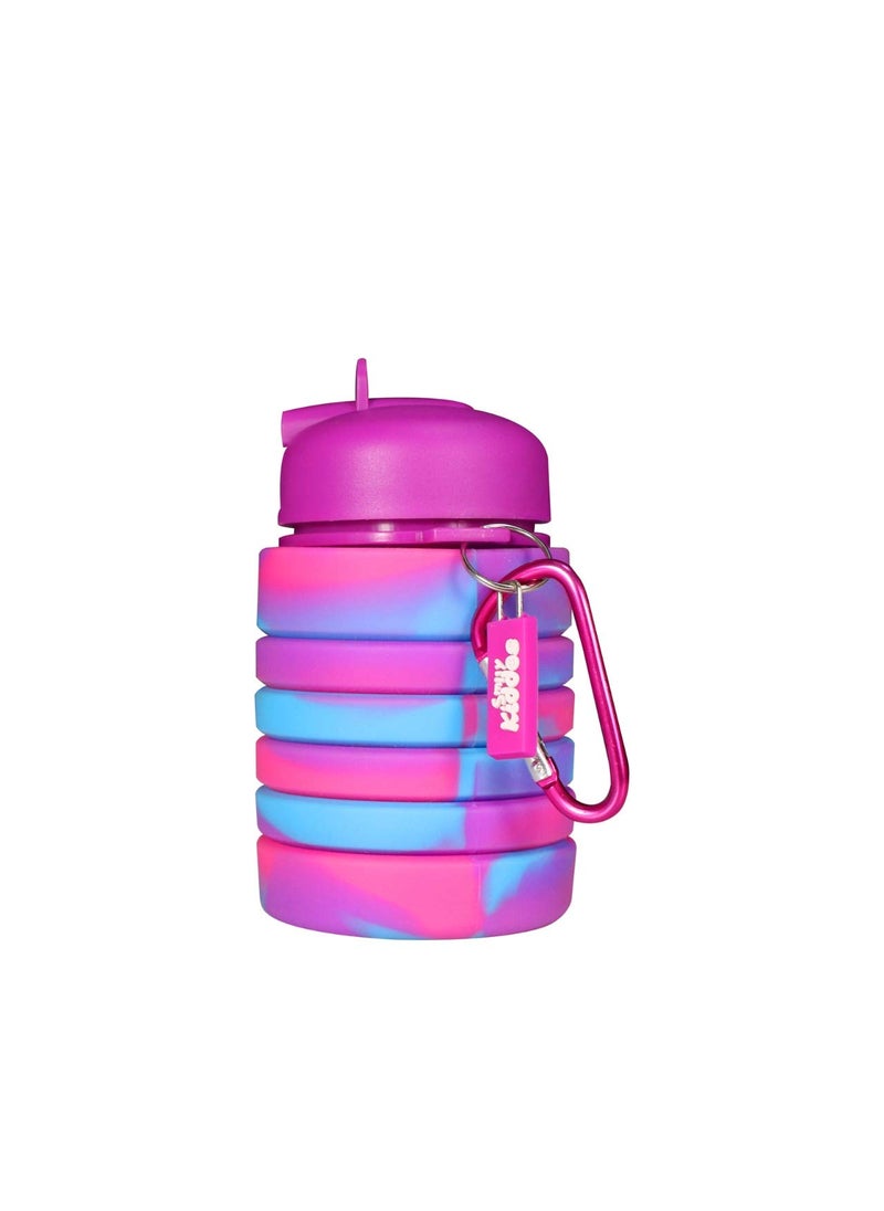 SMILY KIDDOS SMILY KIDDOS Silicone Expandable Water Bottle, Purple  - Image 1