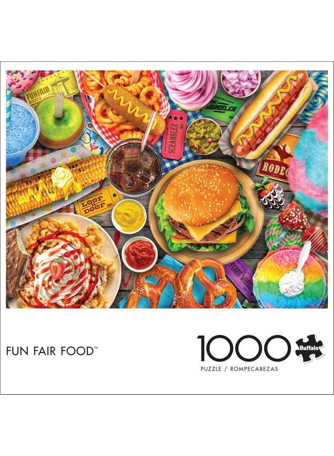 Buffalo Games لعبة تركيب الصور المقطوعة من Fun Fair Food مكونة من 1000 قطعة - Image 3