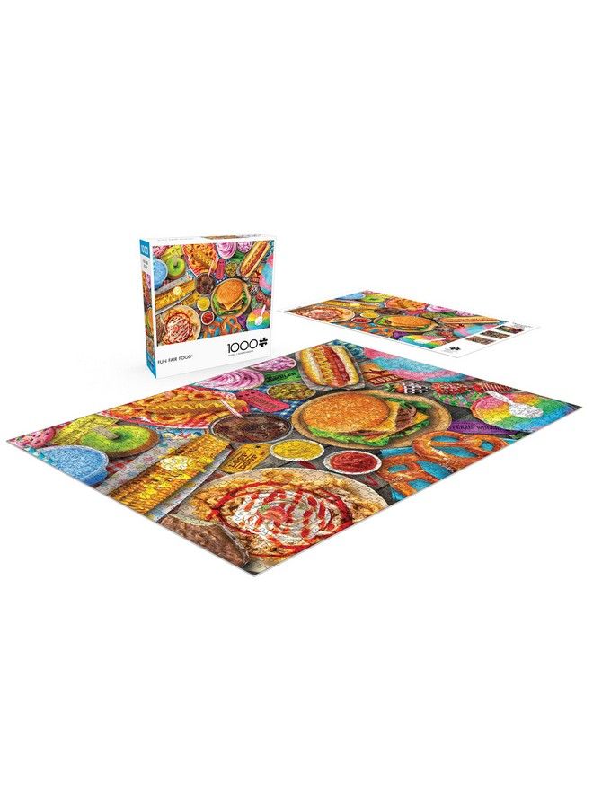 Buffalo Games لعبة تركيب الصور المقطوعة من Fun Fair Food مكونة من 1000 قطعة - Image 5