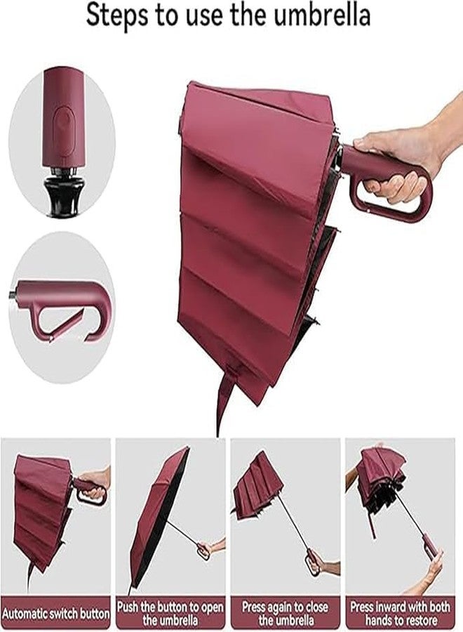 Nexora Compact Travel Umbrella with Carabiner Handle, Umbrellas for Rain, Easy Open-Close, Durable & Compact Umbrella for Man & Women - Image 3