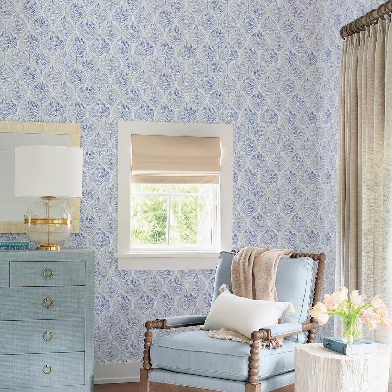 Simon&Siff Modern Wallpaper Peel and Stick Boho Contact Paper Blue Geometric Wallpaper Removable Waterproof Self Adhesive Wall Paper for Bedroom Cabinets Decor 120" x 17.3" - Image 3