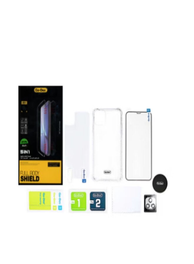 GO-DES 5-In-1 Full Body Shield For iPhone 11 Pro Clear - Image 1